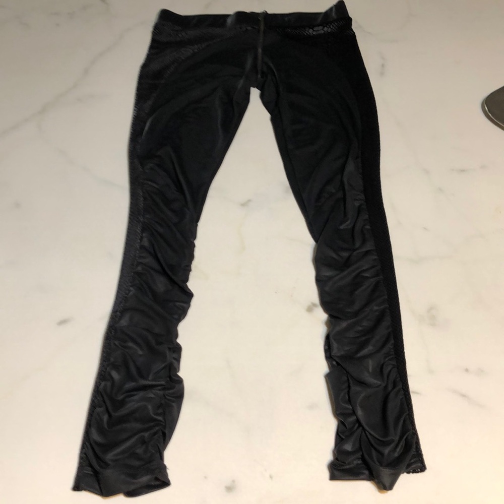 BeBe Black Sexy Leggings- Faux Snake skin